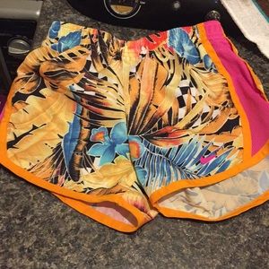 Nike floral print shorts